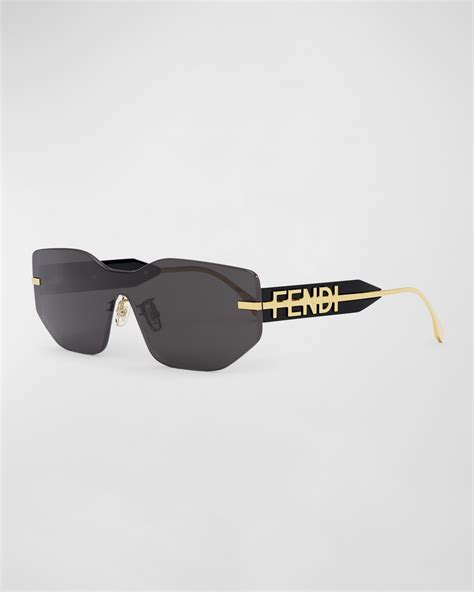 fendi sunglasses fs5110k|FENDI Oversized Sunglasses FS5110K Mini Logo Black .